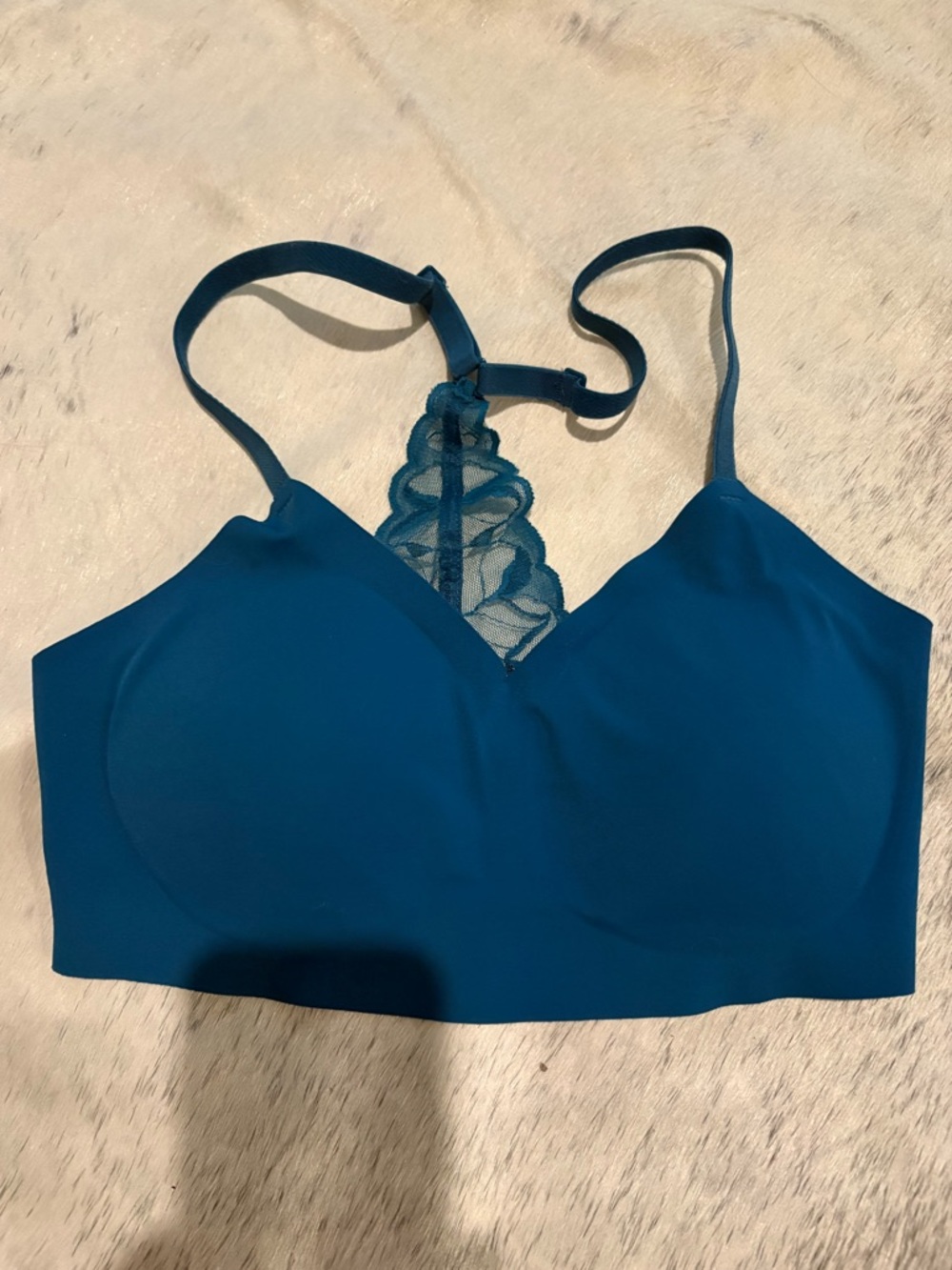 True & Co. Teal Racerback Bralette
